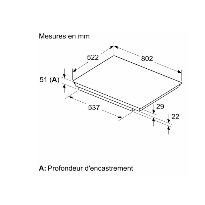 Table à induction SIEMENS ED851HSB1E | Ménachoc