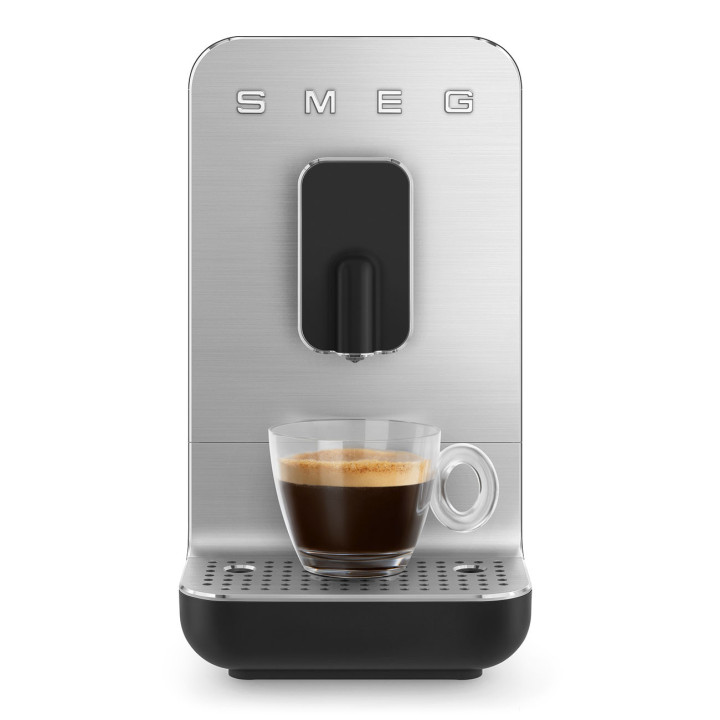 Machine à café expresso automatique avec broyeur intégré SMEG Noir BCC11BLMEU | Ménachoc