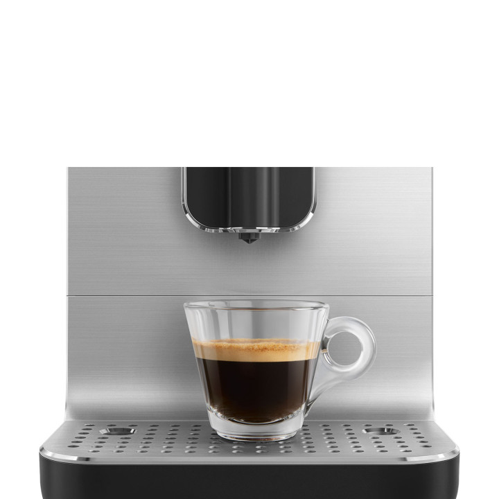 Machine à café expresso automatique avec broyeur intégré SMEG Noir BCC11BLMEU | Ménachoc