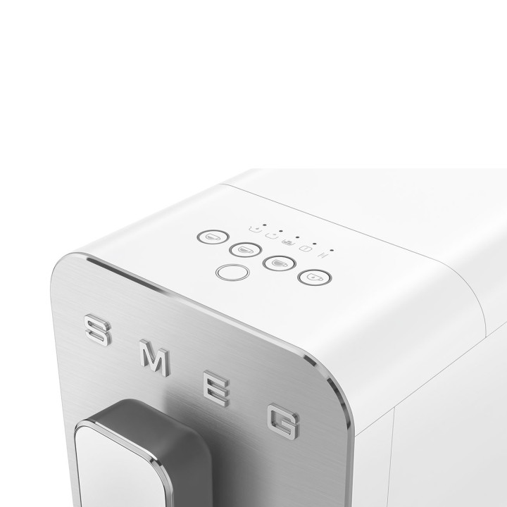 Machine à café expresso automatique avec broyeur intégré SMEG Blanc BCC11WHMEU | Ménachoc