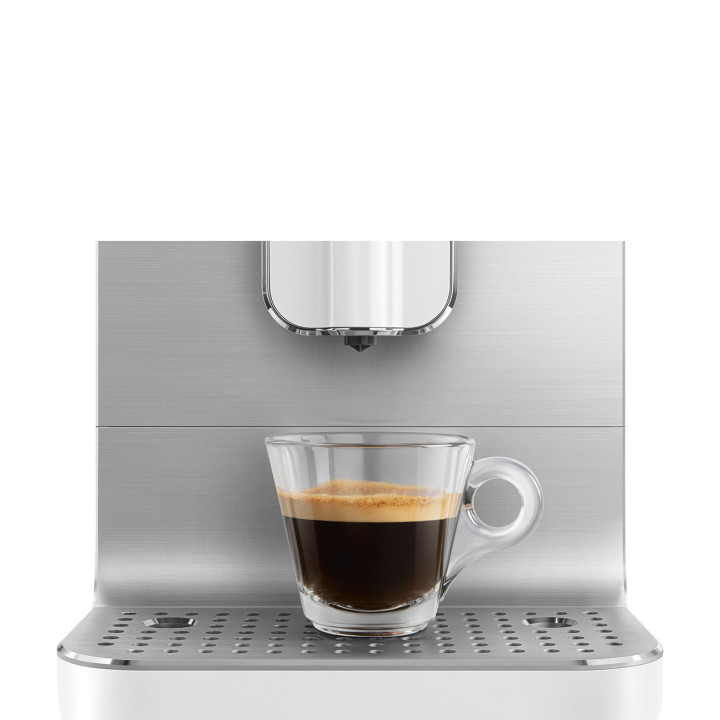 Machine à café expresso automatique avec broyeur intégré SMEG Blanc BCC11WHMEU | Ménachoc