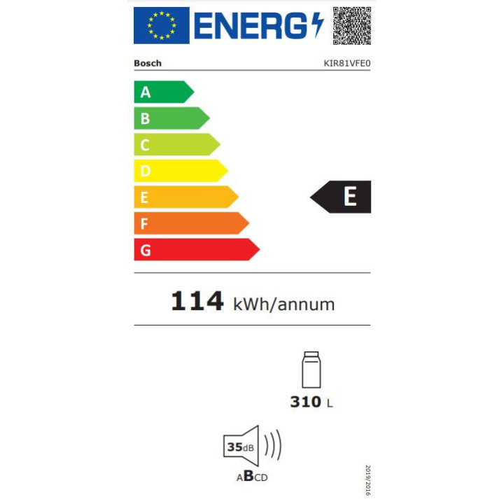 Réfrigérateur 1 porte Intégrable BOSCH KIR81VFE0 | Ménachoc