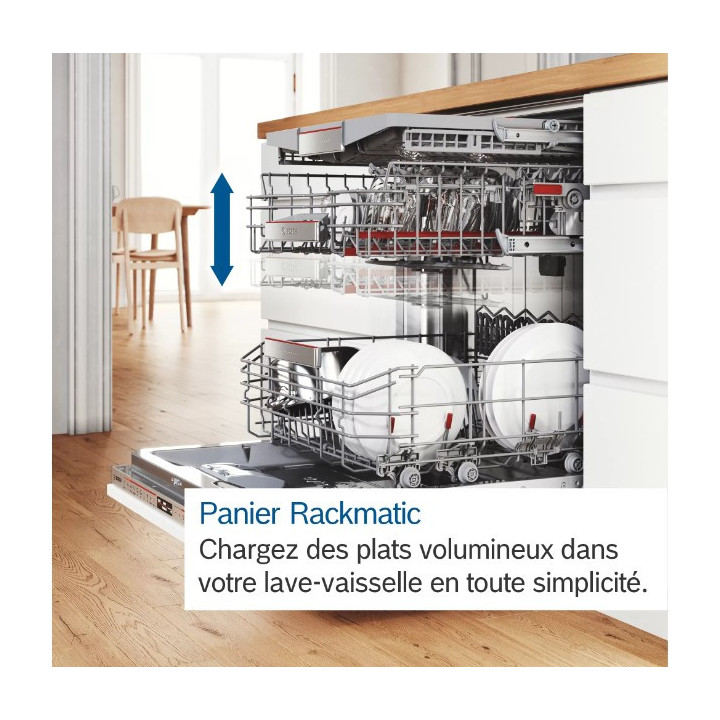 Lave vaisselle tout intégrable 60 cm BOSCH Série 4 SMV4HUX00F | Ménachoc