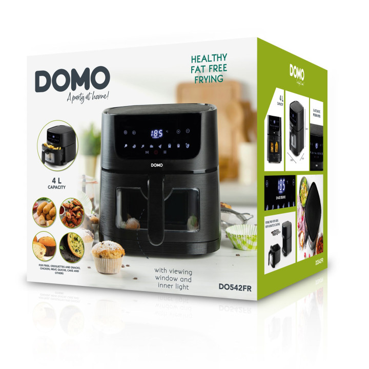 DELI-FRYER avec fenêtre de visualisation DOMO DO542FR 4L | Ménachoc