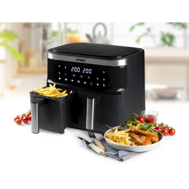 DELI-FRYER "double fry zone" DOMO DO537FR 2x4L | Ménachoc