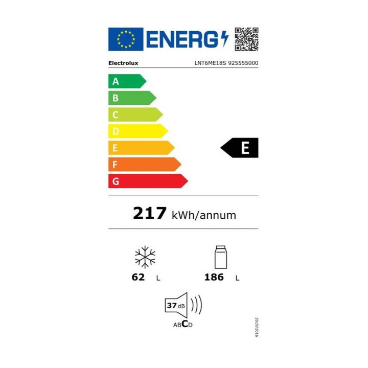 Réfrigérateur combiné encastrable ELECTROLUX LNT6ME18S TwinTech® | Ménachoc