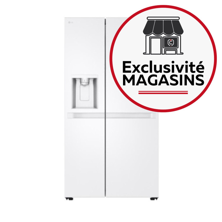 Réfrigérateur américain LG GSLC40SWPE Blanc | Ménachoc