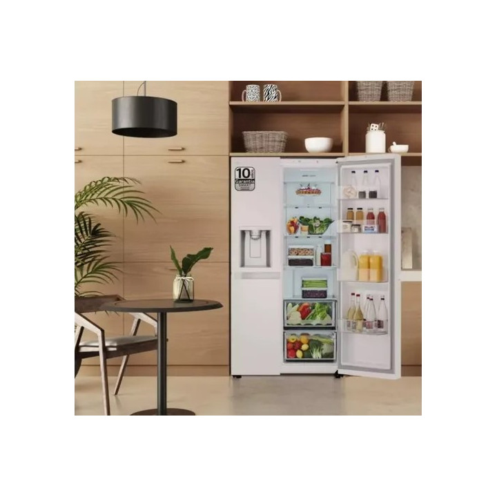 Réfrigérateur américain LG GSLC40SWPE Blanc | Ménachoc