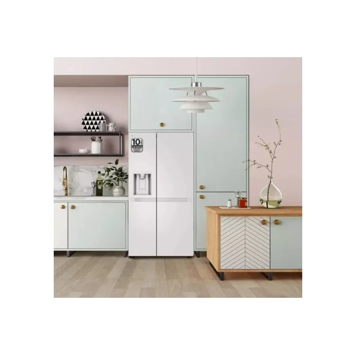 Réfrigérateur américain LG GSLC40SWPE Blanc | Ménachoc