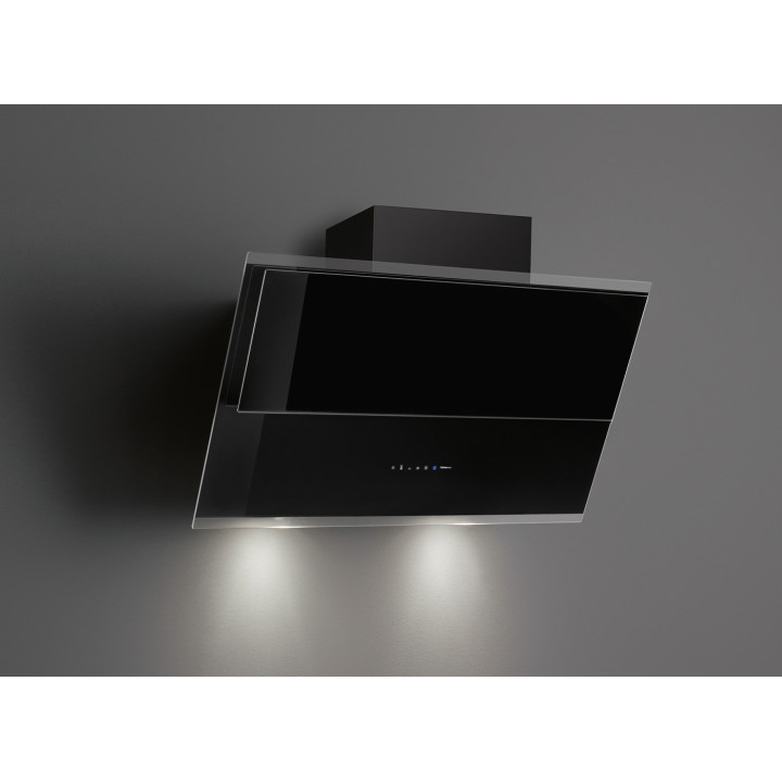 Hotte décorative FALMEC VERSO1420 Silence NRS Noire 85cm MURALE | Ménachoc
