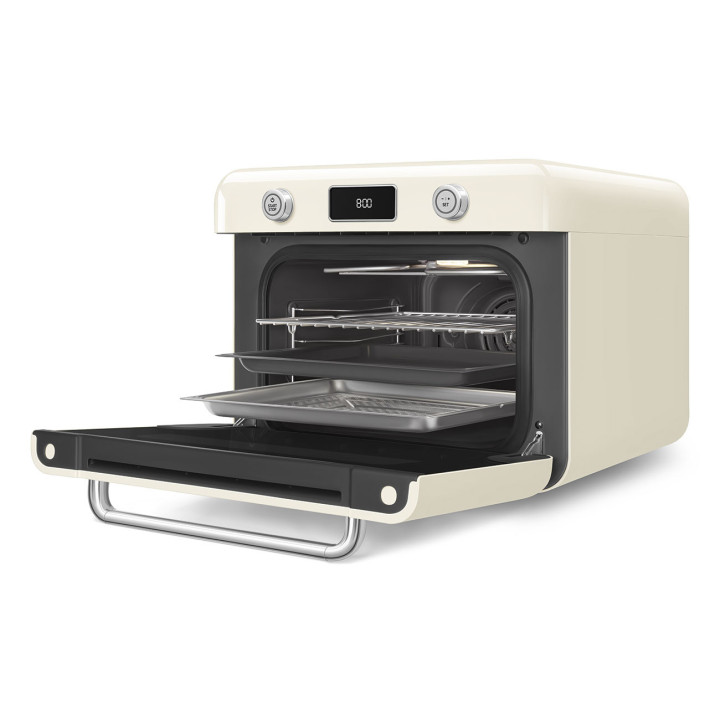 Mini four combiné vapeur pose libre SMEG COF01CREU | Ménachoc