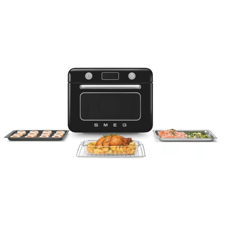 Mini four combiné vapeur pose libre SMEG COF01BLEU | Ménachoc