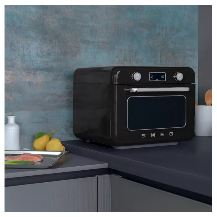 Mini four combiné vapeur pose libre SMEG COF01BLEU | Ménachoc