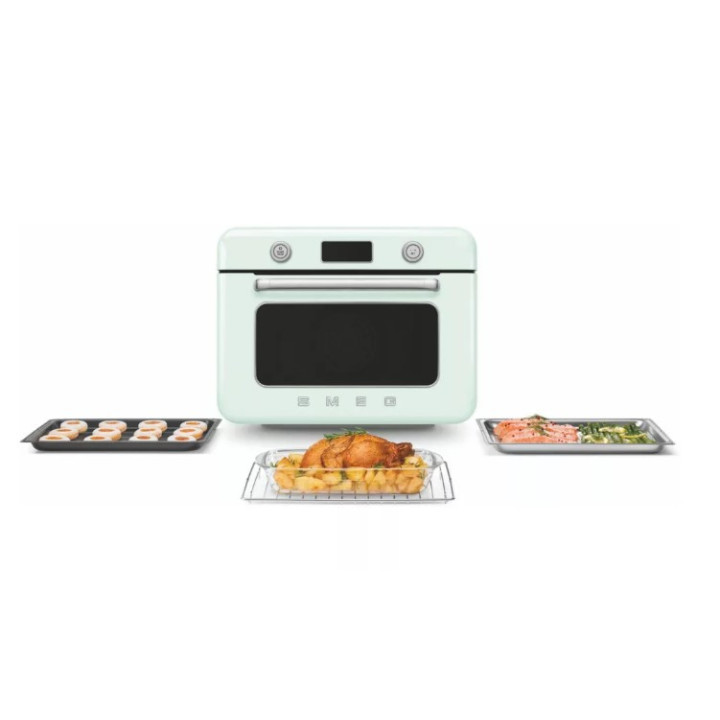 Mini four combiné vapeur pose libre SMEG COF01PGEU | Ménachoc