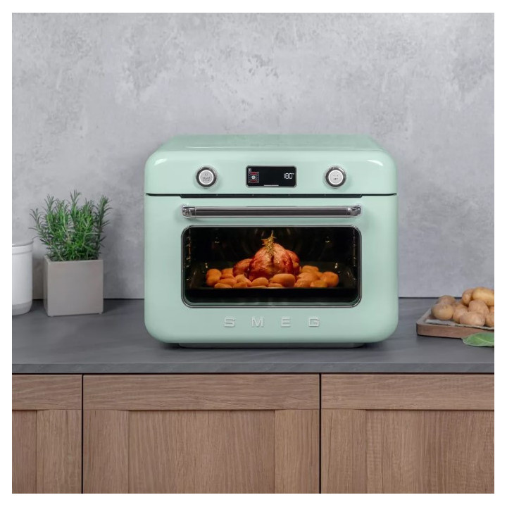 Mini four combiné vapeur pose libre SMEG COF01PGEU | Ménachoc