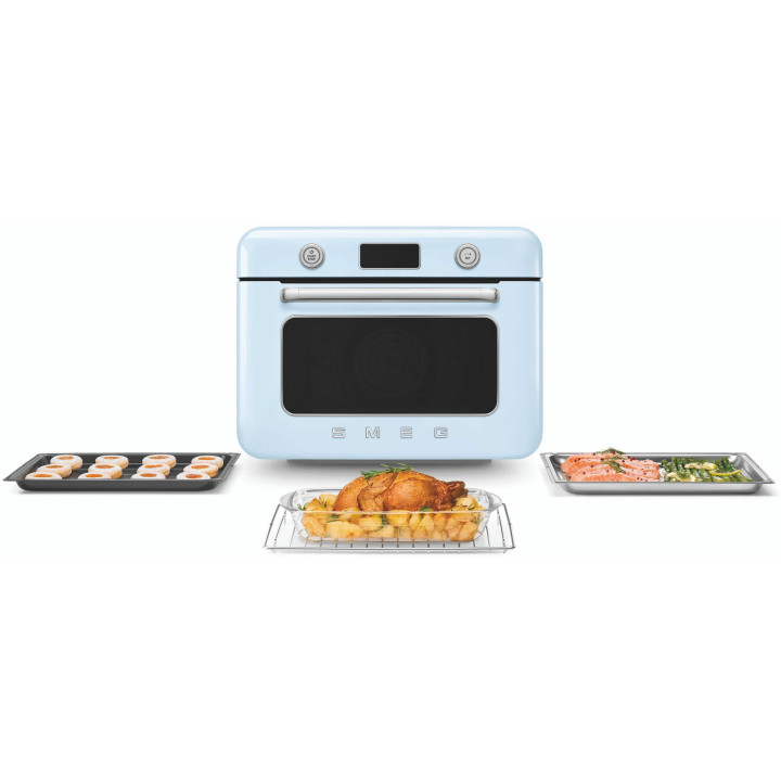 Mini four combiné vapeur pose libre SMEG COF01PBEU | Ménachoc