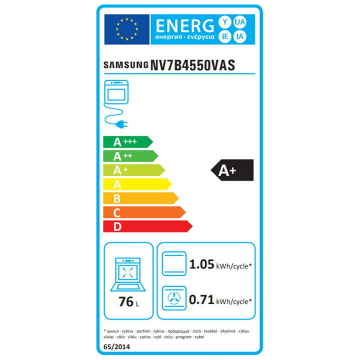 Four Dual Cook Flex™ encastrable SAMSUNG NV7B4550VAS | Ménachoc