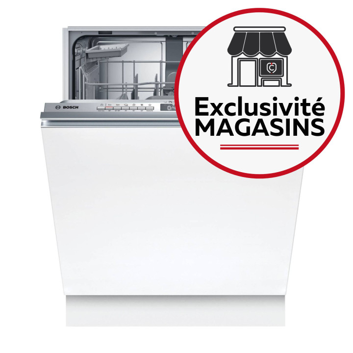 Lave vaisselle tout intégrable 60cm Série 4 BOSCH SMV4EUX09F | Ménachoc