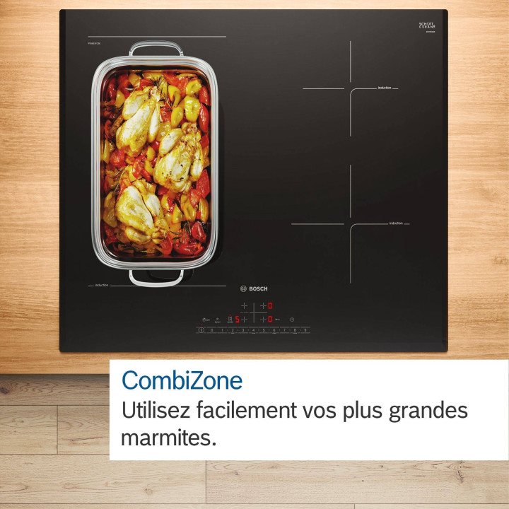 Table à induction Série 6 BOSCH PVS631HC1M 60cm | Ménachoc