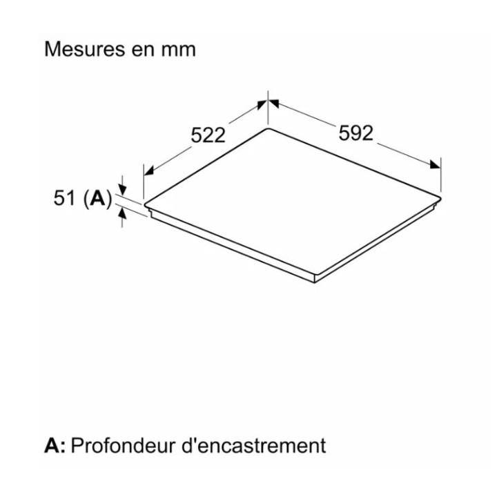Table à induction Série 6 BOSCH PVS631HC1M 60cm | Ménachoc