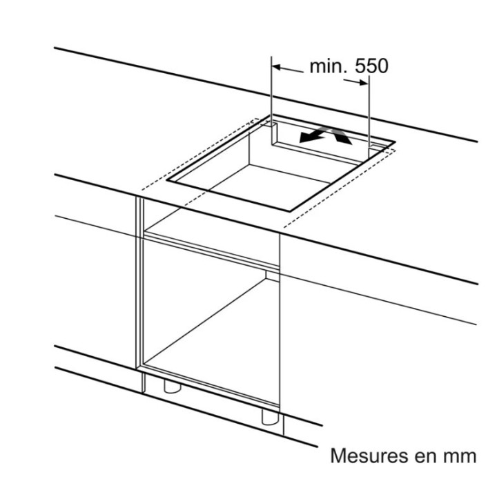 Table à induction Série 6 BOSCH PVS631HC1M 60cm | Ménachoc