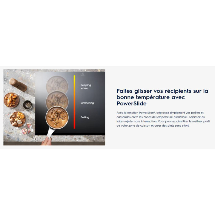 Table induction ELECTROLUX EIV66453I Série 600 FlexiBridge 60cm Zone Flexible | Ménachoc