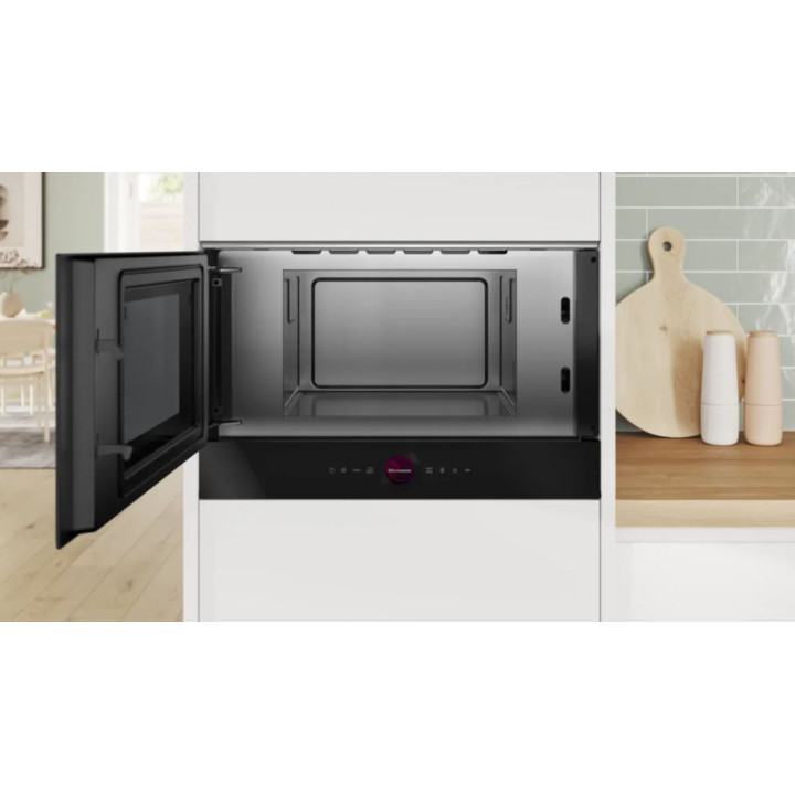 Micro-ondes intégrable Noir BOSCH BFL7221B1 Série 8 | Ménachoc