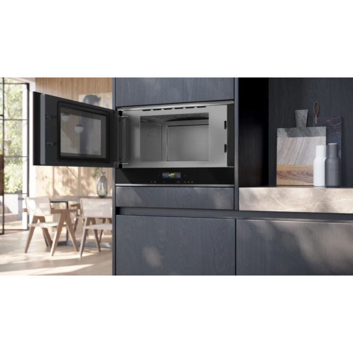 Micro-ondes intégrable Noir SIEMENS BF722L1B1 iQ700 | Ménachoc