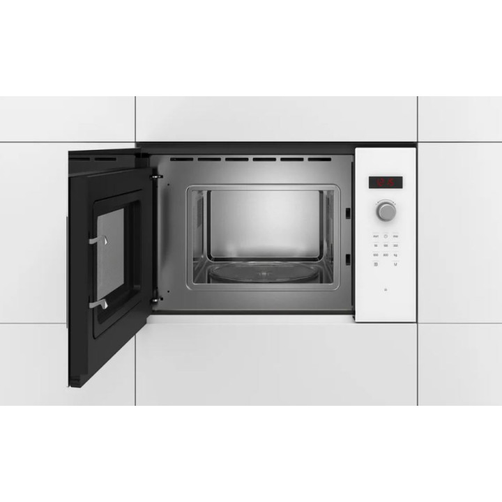 Micro-ondes intégrable BOSCH BFL523MW1F Blanc Série 4  | Ménachoc