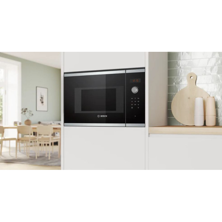 Micro-ondes intégrable BOSCH BFL523MS1F Inox Série 4  | Ménachoc