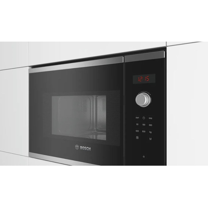 Micro-ondes intégrable BOSCH BFL523MS1F Inox Série 4  | Ménachoc