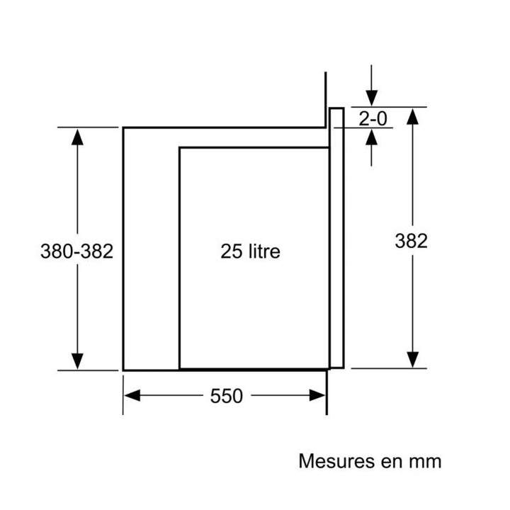 Micro-ondes intégrable BOSCH BFL554MS1F Inox Série 6  | Ménachoc