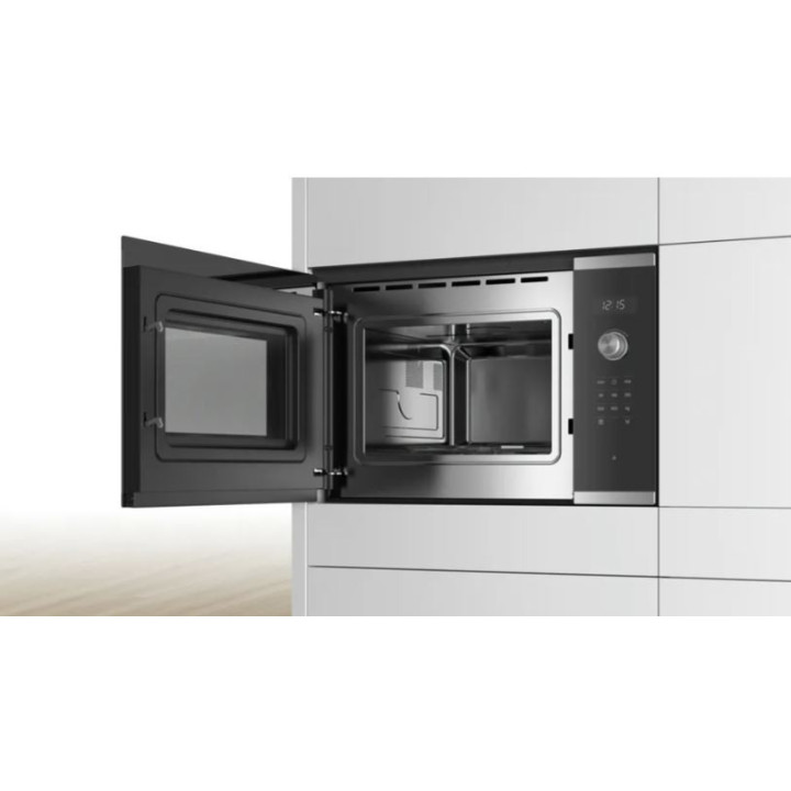 Micro-ondes intégrable BOSCH BFL554MS1F Inox Série 6  | Ménachoc