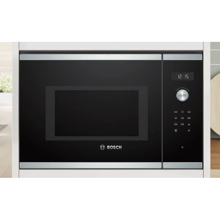Micro-ondes intégrable BOSCH BFL554MS1F Inox Série 6  | Ménachoc