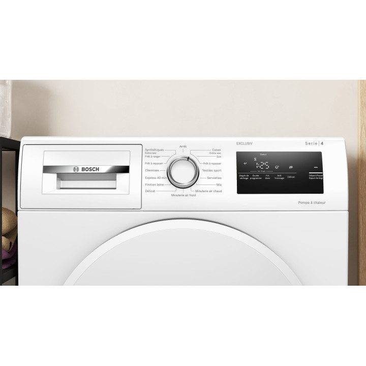 Sèche-linge WTH8300MFR pompe à chaleur BOSCH - 8 kg | Ménachoc