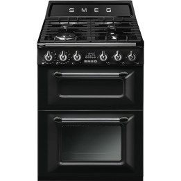 Cuisinière GAZ  SMEG TR62BL VICTORIA NOIR - 60cm | Ménachoc