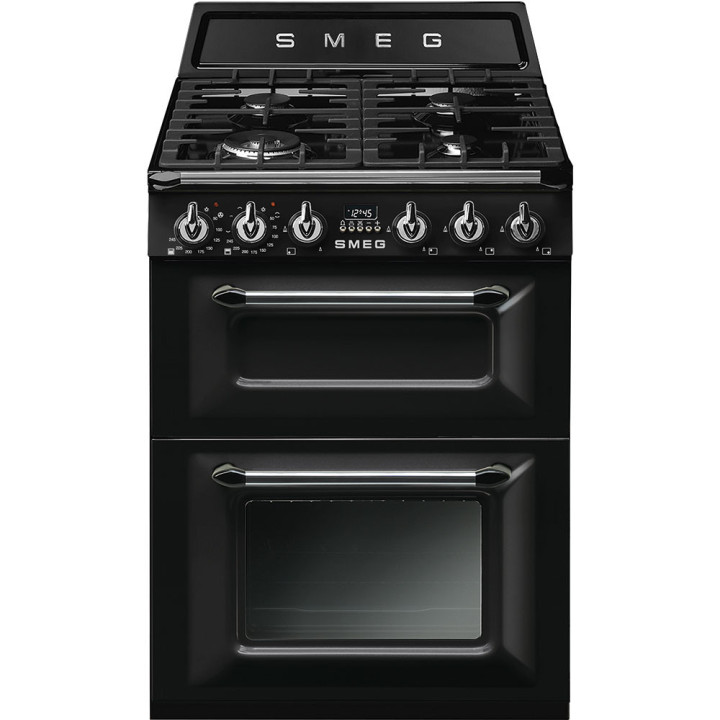 Cuisinière GAZ  SMEG TR62BL VICTORIA NOIR - 60cm | Ménachoc