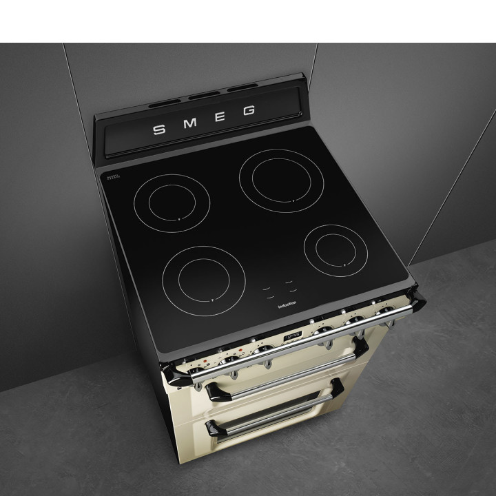 Cuisinière 60cm INDUCTION SMEG TR62IP2 VICTORIA CREME | Ménachoc