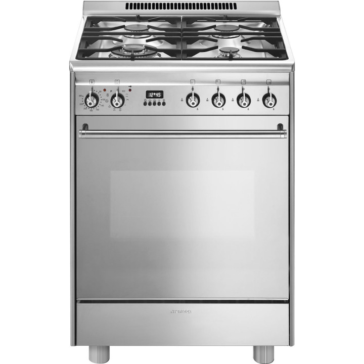 Cuisinière 60 cm GAZ SMEG GP61X9 Classica Concerto INOX | Ménachoc
