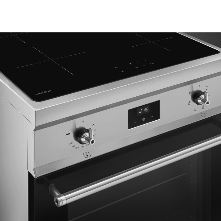 Cuisinière 60 cm INDUCTION SMEG C6IMXT2 CLASSICA CONCERTO INOX MENACHOC