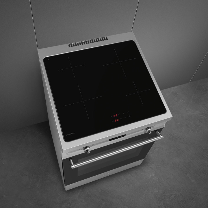 Cuisinière 60 cm INDUCTION SMEG C6IMXT2 CLASSICA CONCERTO INOX MENACHOC