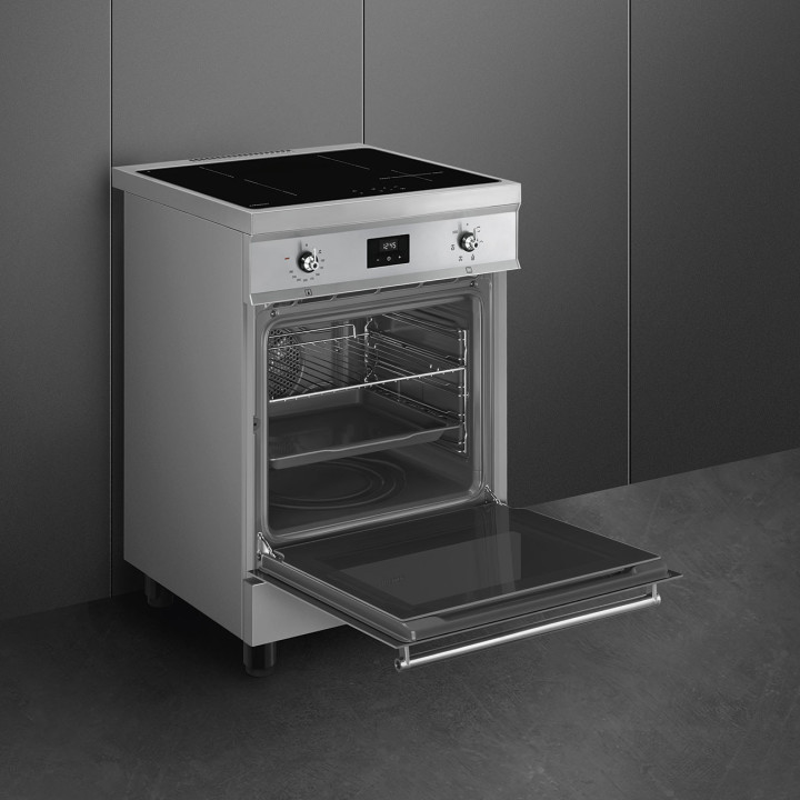 Cuisinière 60 cm INDUCTION SMEG C6IMXT2 CLASSICA CONCERTO INOX MENACHOC