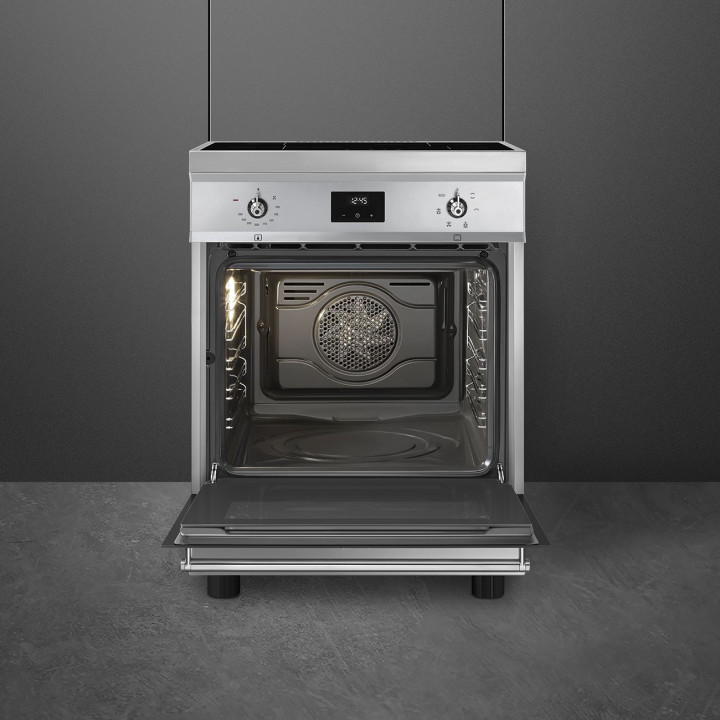 Cuisinière 60 cm INDUCTION SMEG C6IMXT2 CLASSICA CONCERTO INOX MENACHOC