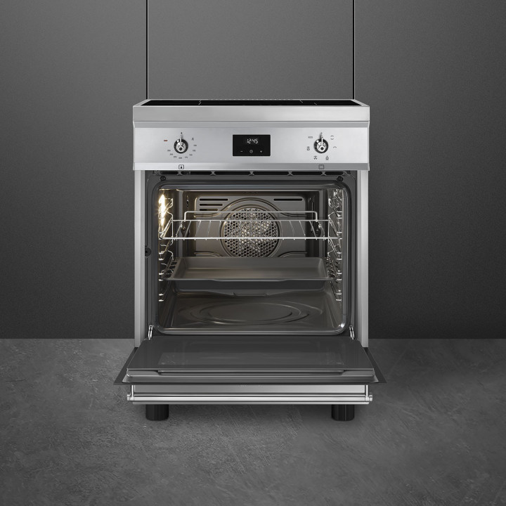 Cuisinière 60 cm INDUCTION SMEG C6IMXT2 CLASSICA CONCERTO INOX MENACHOC