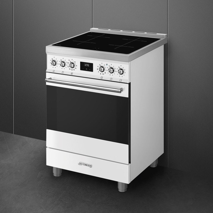 Cuisinière 60 cm INDUCTION SMEG C6IPWHM2 CLASSICA CONCERTO BLANC MENACHOC