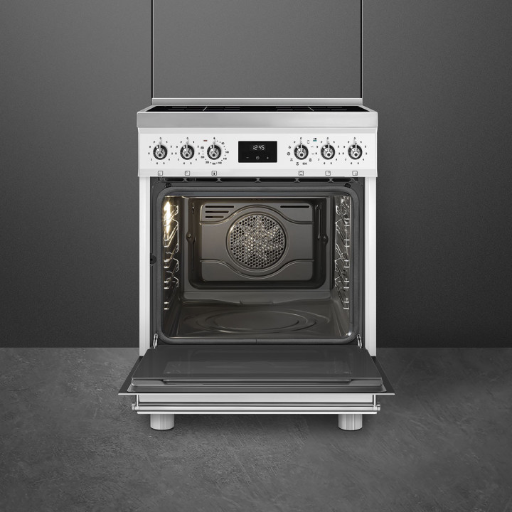 Cuisinière 60 cm INDUCTION SMEG C6IPWHM2 CLASSICA CONCERTO BLANC MENACHOC