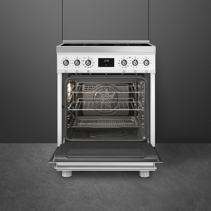 Cuisinière 60 cm INDUCTION SMEG C6IPWHM2 CLASSICA CONCERTO BLANC MENACHOC