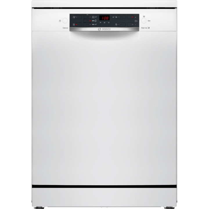 Lave-vaisselle SMS25AW10F pose-libre BOSCH 60 cm Blanc Série 2 | Ménachoc