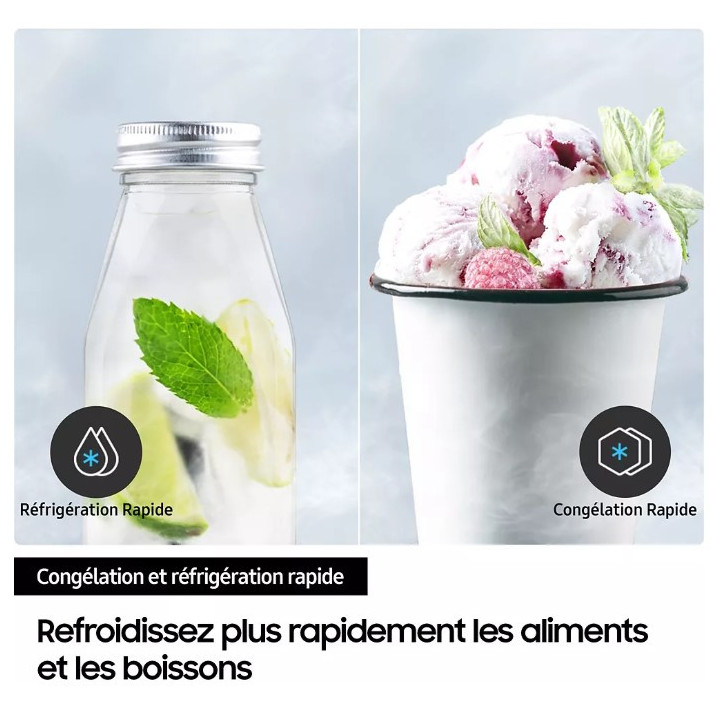 Réfrigérateur américain Bespoke AI Home SAMSUNG RS90F64EDT - 621L