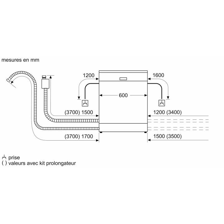 Lave vaisselle tout intégrable BOSCH Série 4 SMV4HUX04E - 60cm | Ménachoc